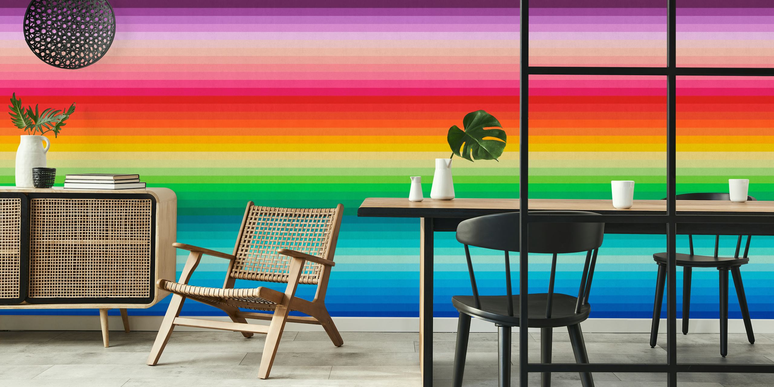 Colorful gradient tapeta w pokoju