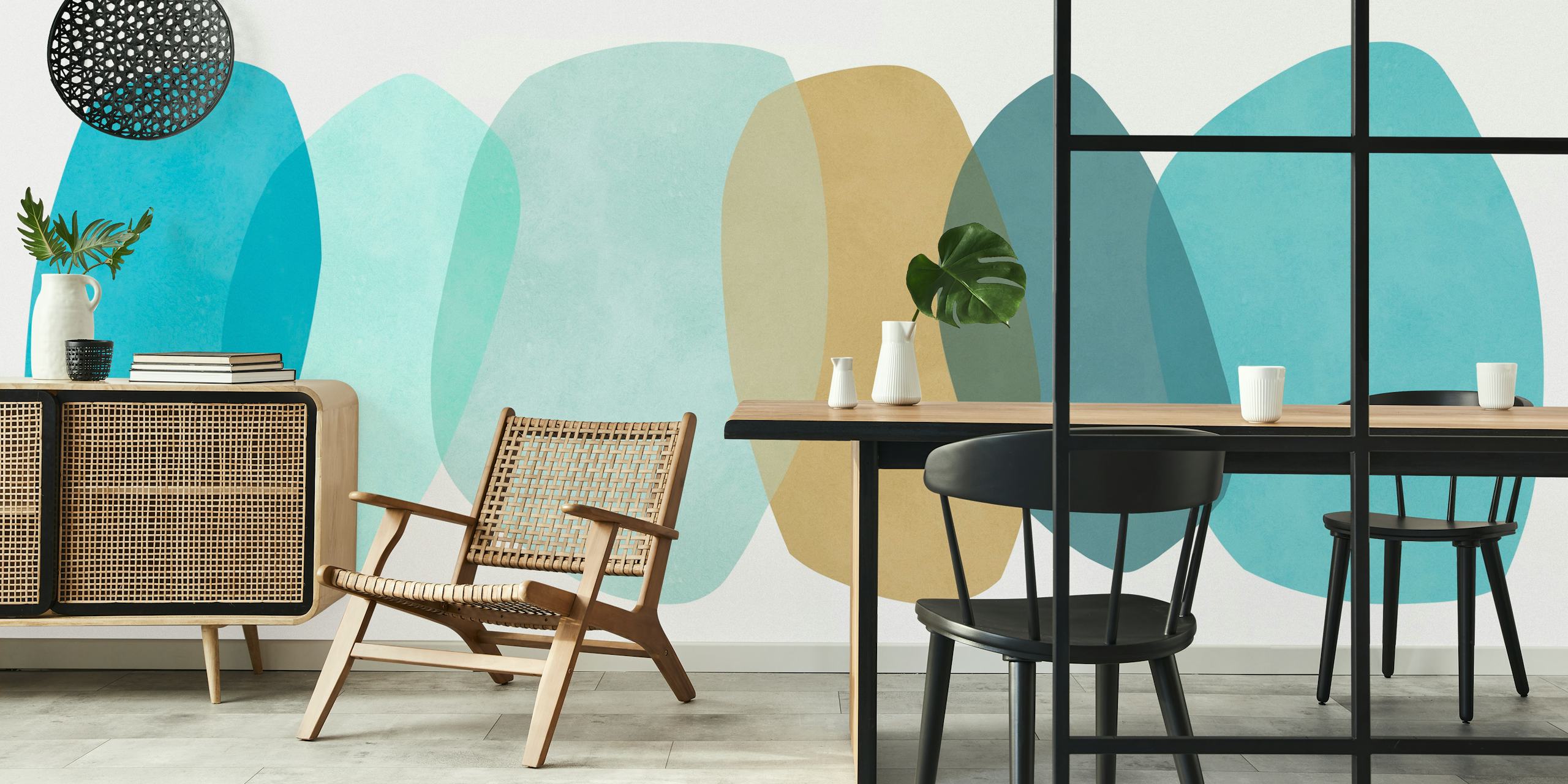 Design della carta da parati Modern abstract strokes