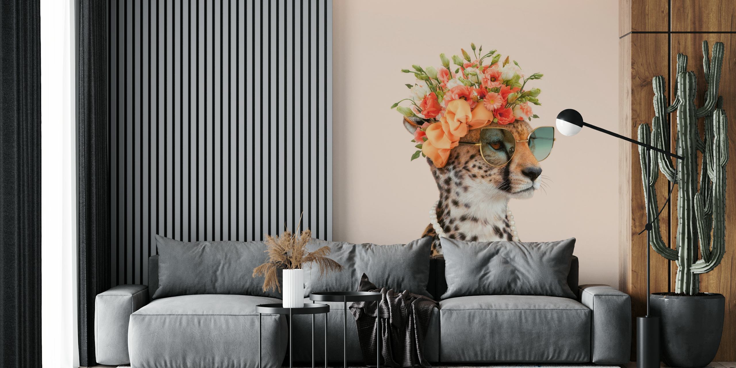 Royal Cheetah pozadina u sobi