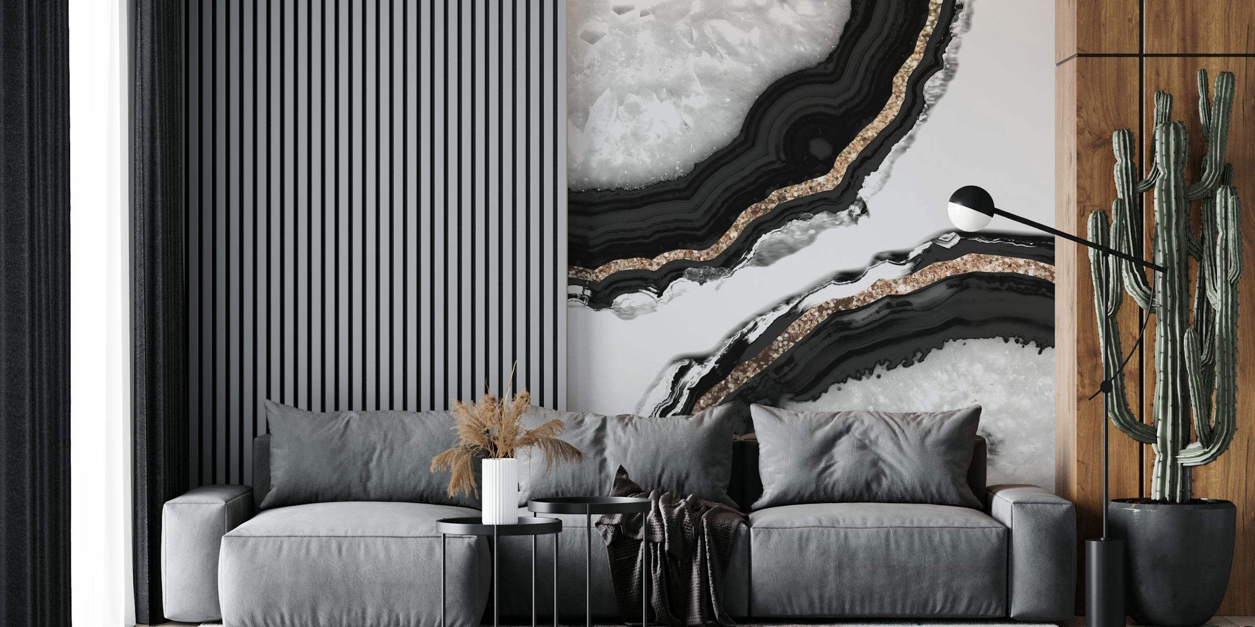 Agate Glitter Glam 2 behang in een kamer
