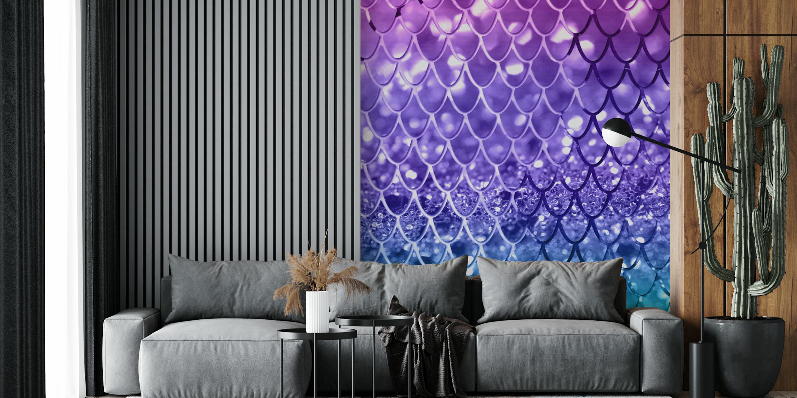 Σχεδίαση ταπετσαρίας Mermaid Scales Glitter