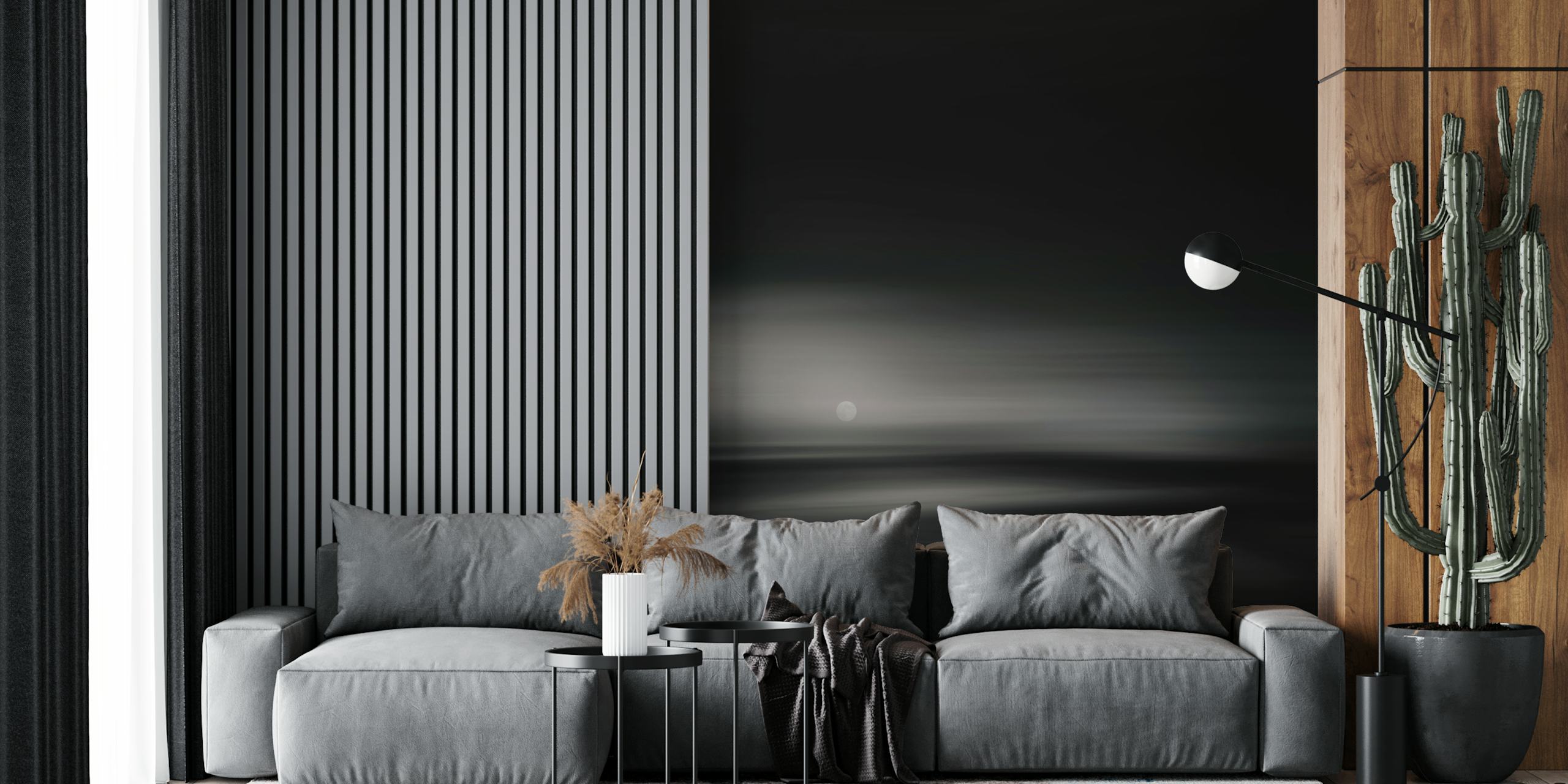 Mystic Moonlight -tapetti huoneen sisustuksessa.