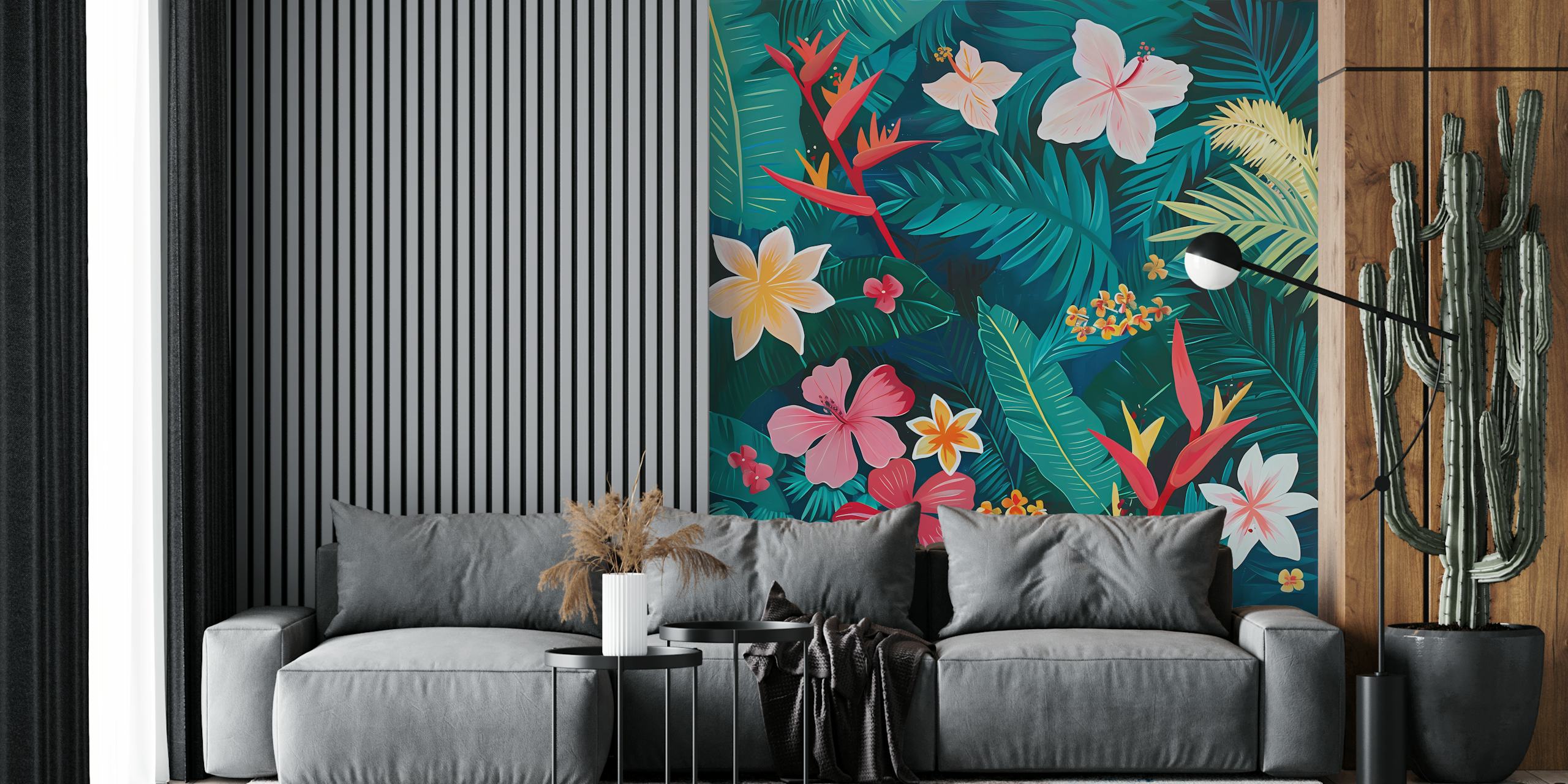 Tropical Garden 42 wallpaper in a room