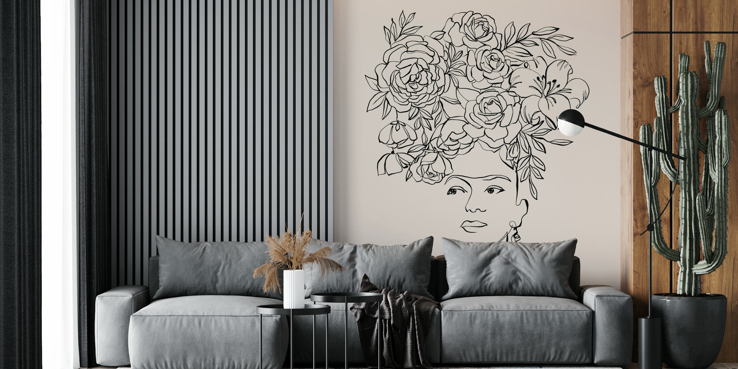 Design tapety Mexican Muse s květinovými prvky