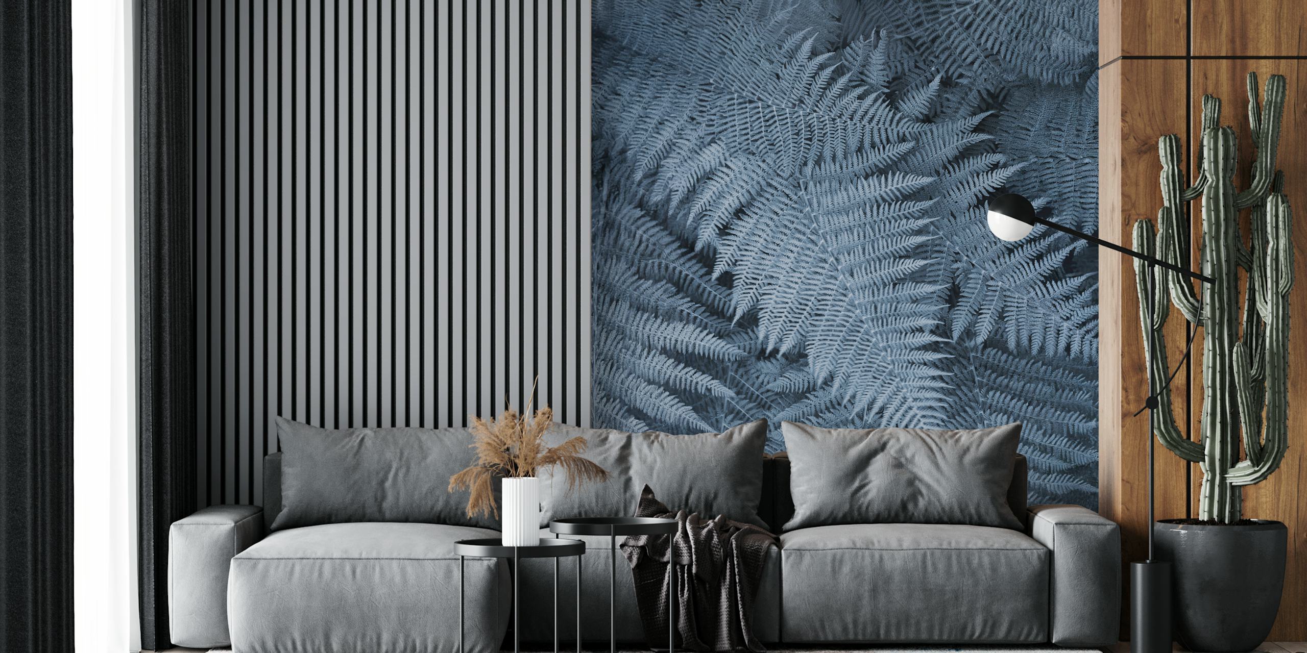 Frosted Fern Delight Tapete in einem Raum