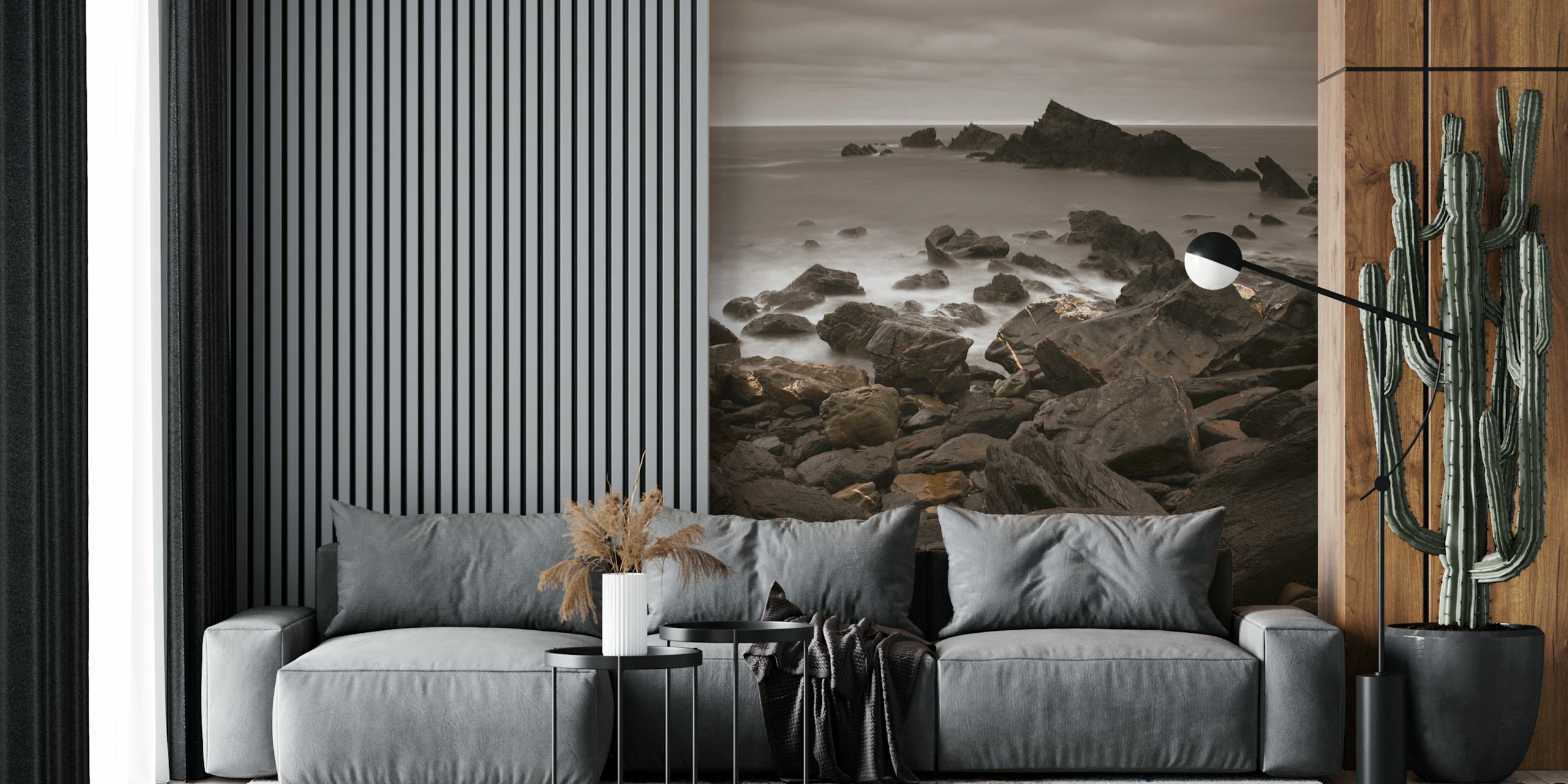 Duckpool Beach wallpaper in een kamer
