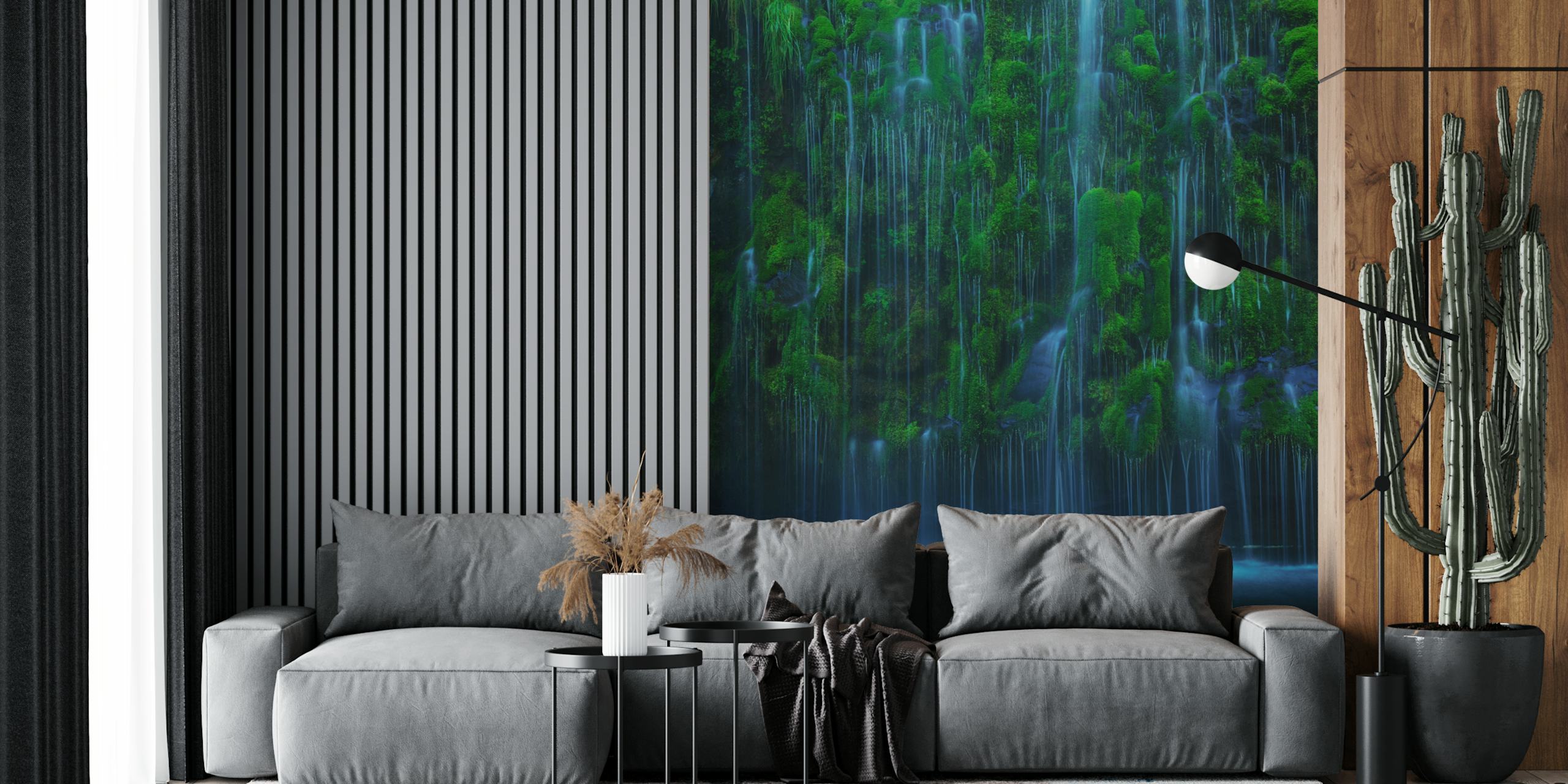 Papel tapiz Mossbrae con diseño verde en movimiento