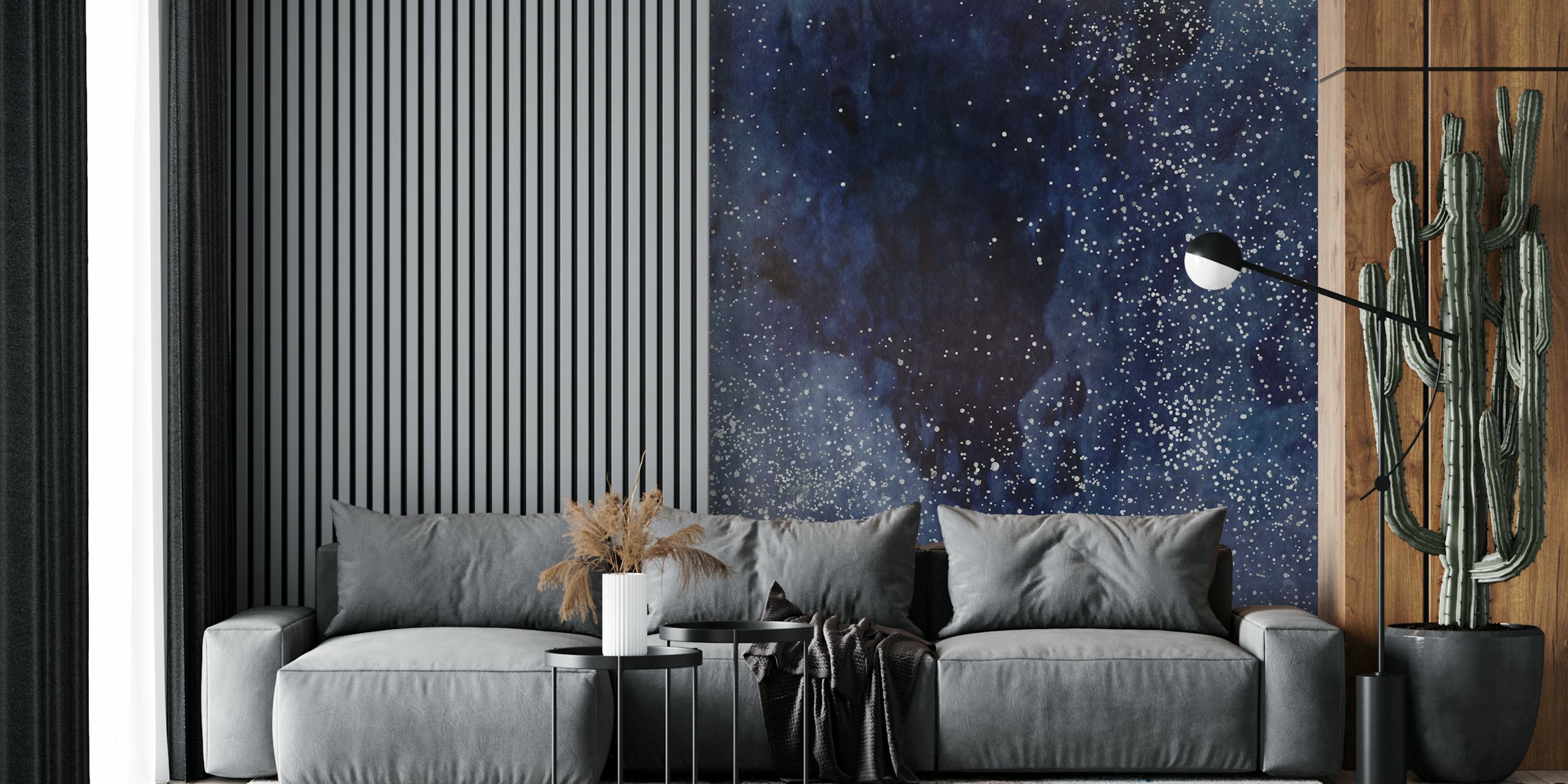 carta da parati Cobalt Galaxy in una stanza