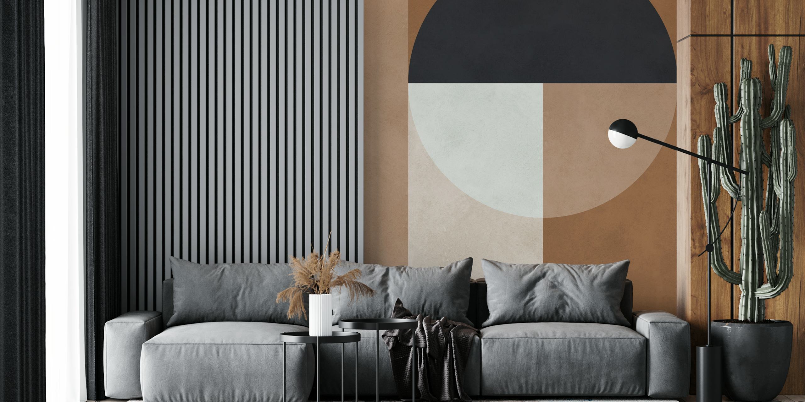 Modern art med geometriska cirklar