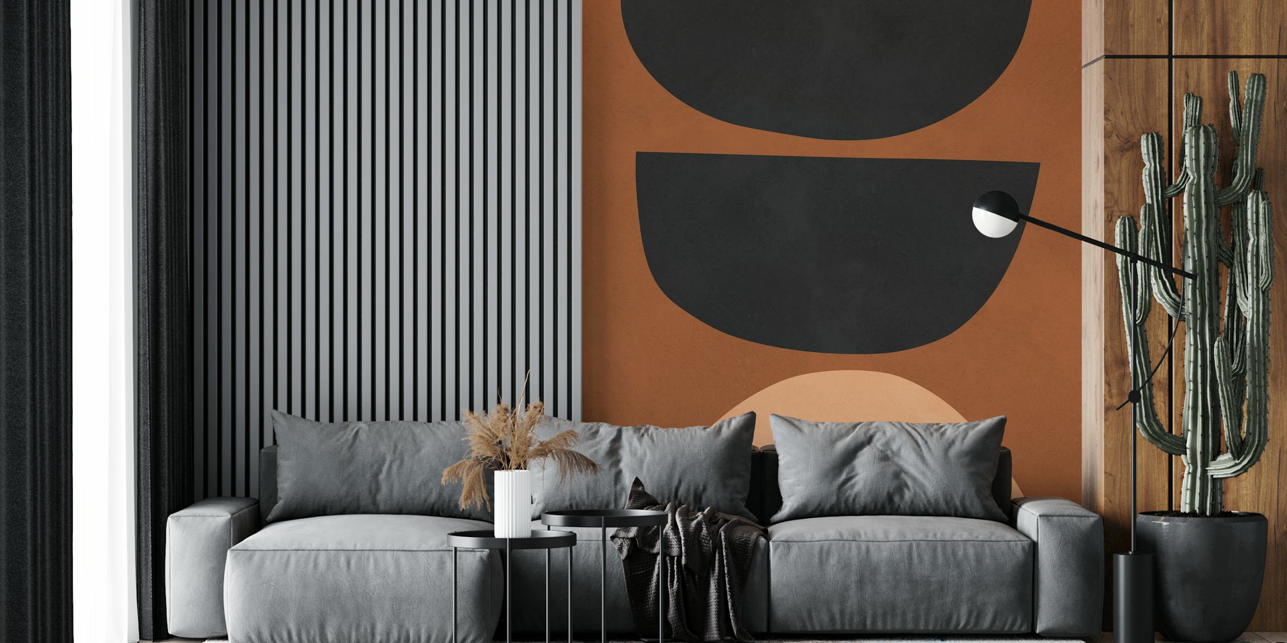 Papel pintado Tribal shapes en una habitación