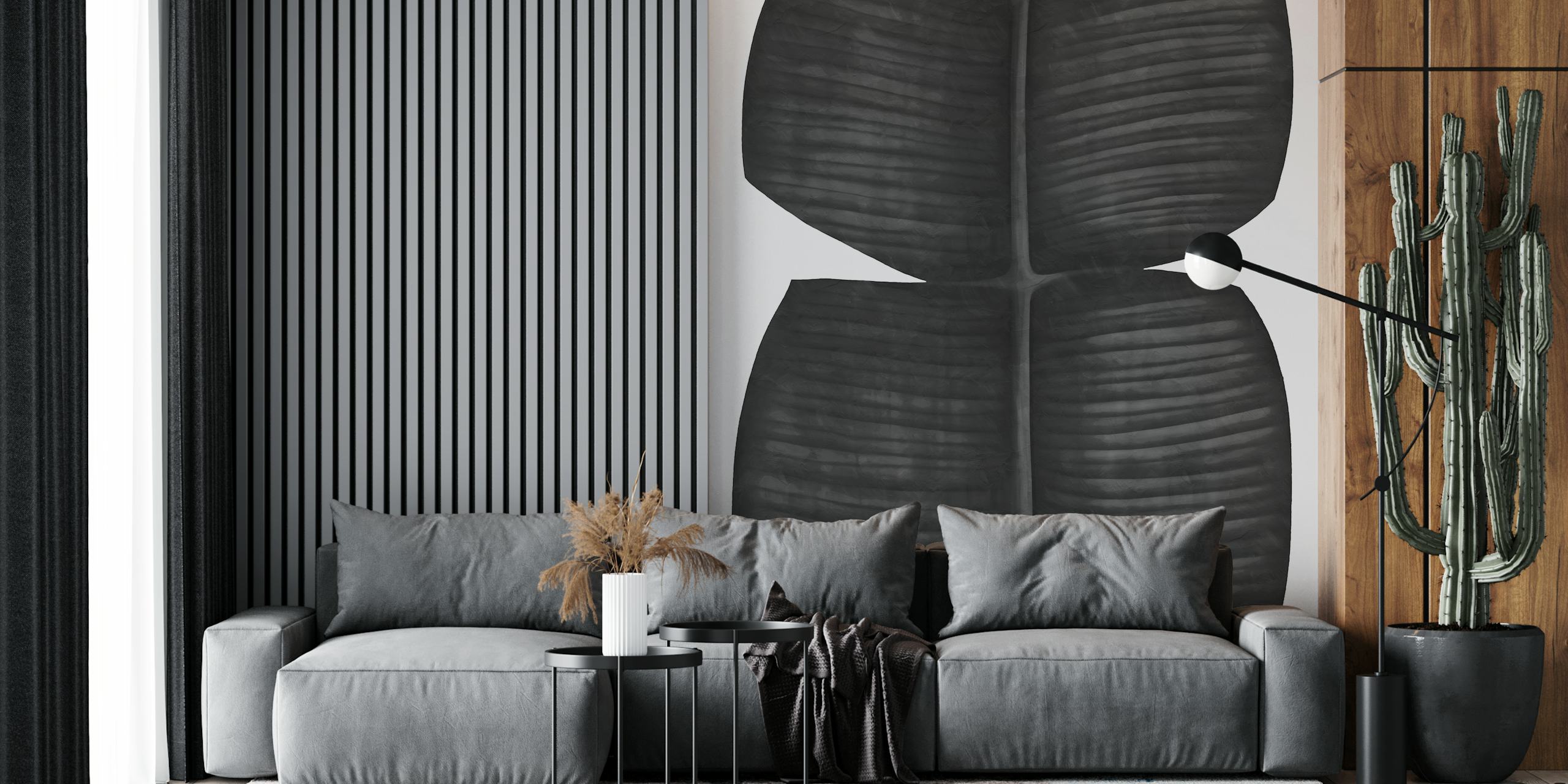 Ταπετσαρία Elegant Plant Impressions σε ένα δωμάτιο