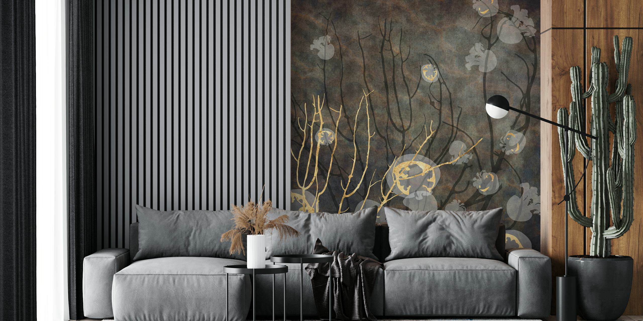 Reef Life with Jellyfish wallpaper in a room