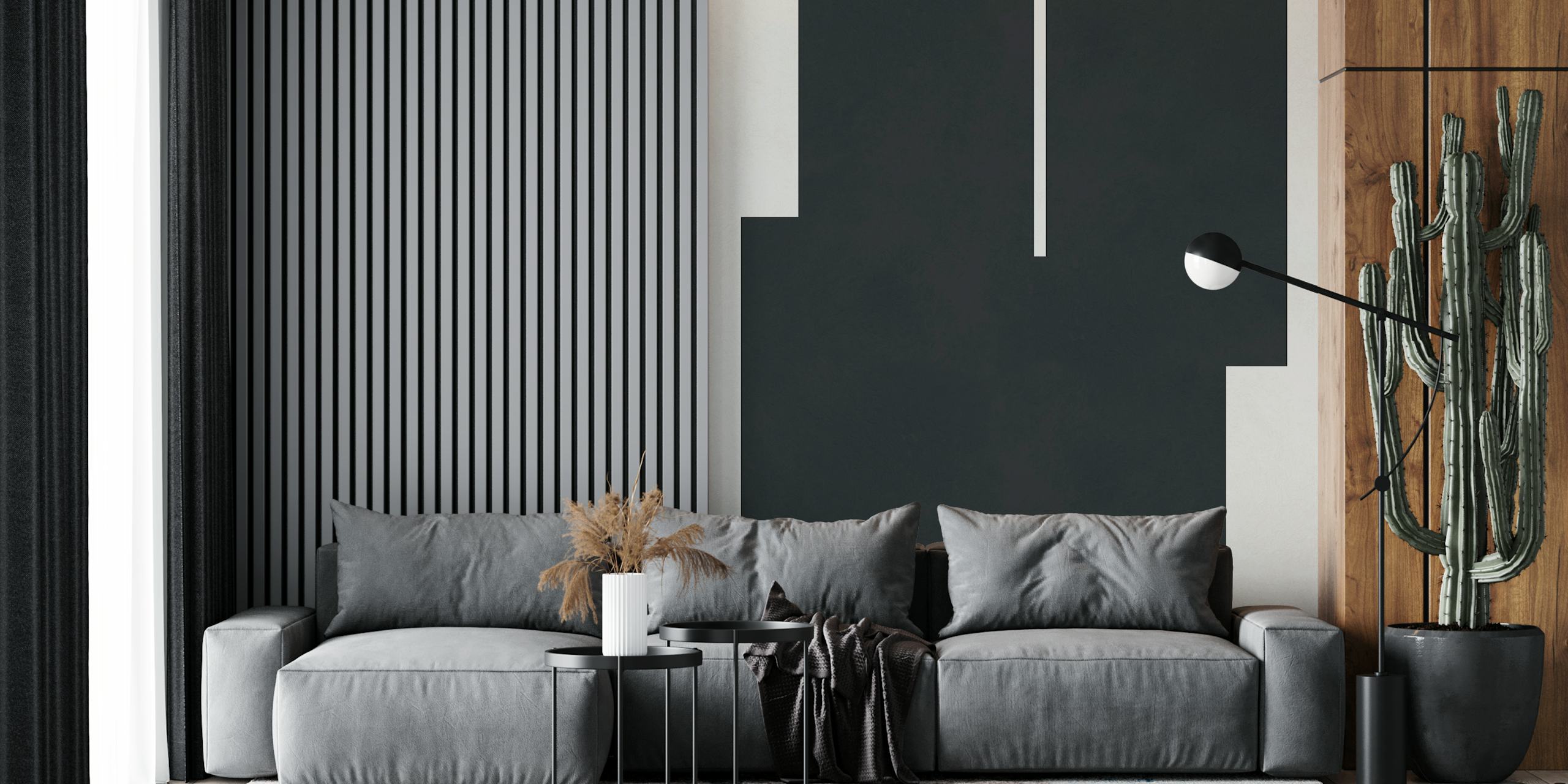 Papel pintado Contemporary Art Blocks en una habitación