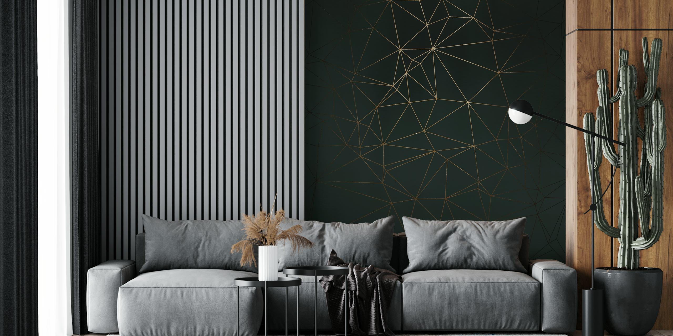 Universe wallpaper design in a modern room