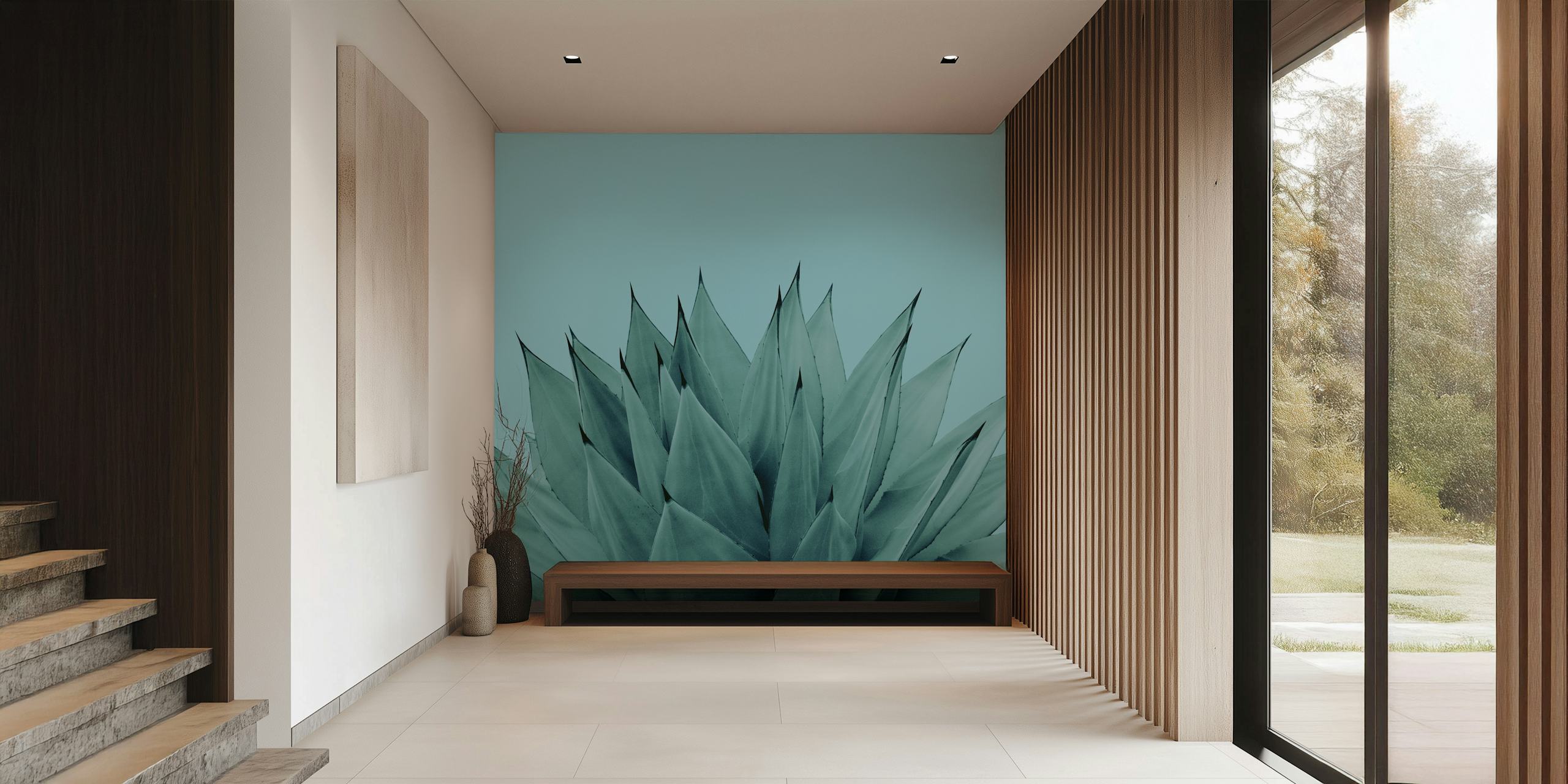 Agave Vibes 6 wallpaper in a room