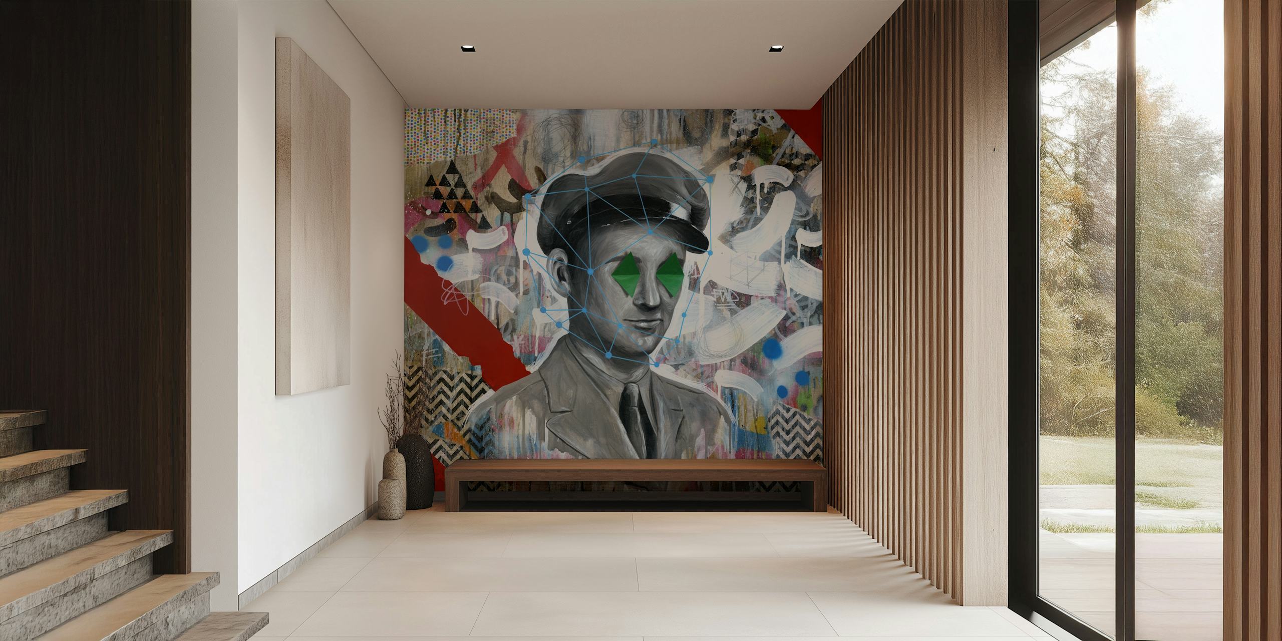 Σχεδίαση ταπετσαρίας Forgotten Soldier σε ένα δωμάτιο