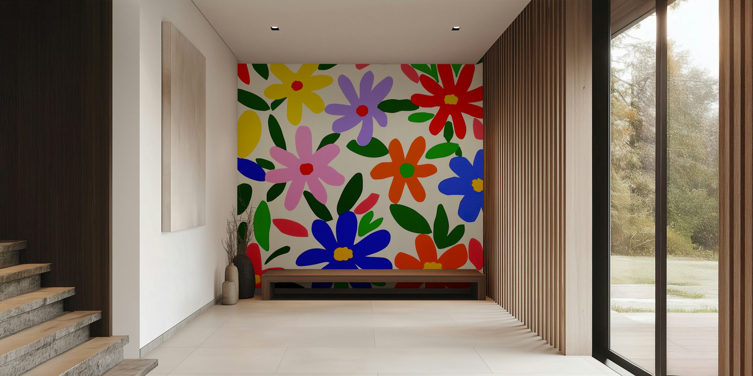Matisse Summer Blossom Fiesta tapetti huoneessa