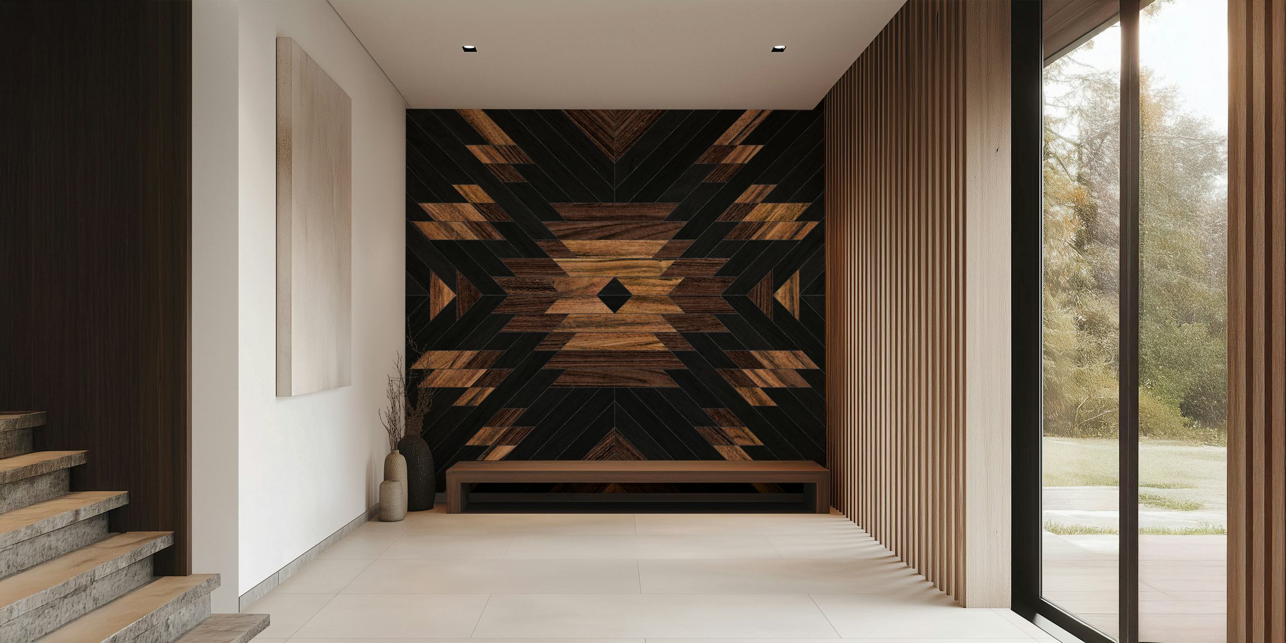 Urban Tribal Pattern No 7 Tapete in einem Raum