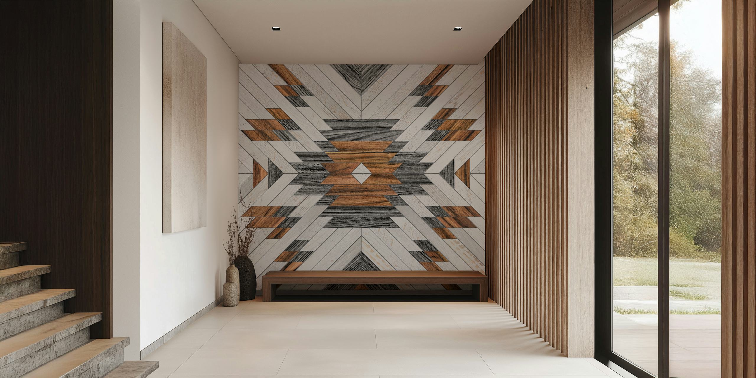 Papel de parede Urban Tribal Pattern No 8 em um quarto