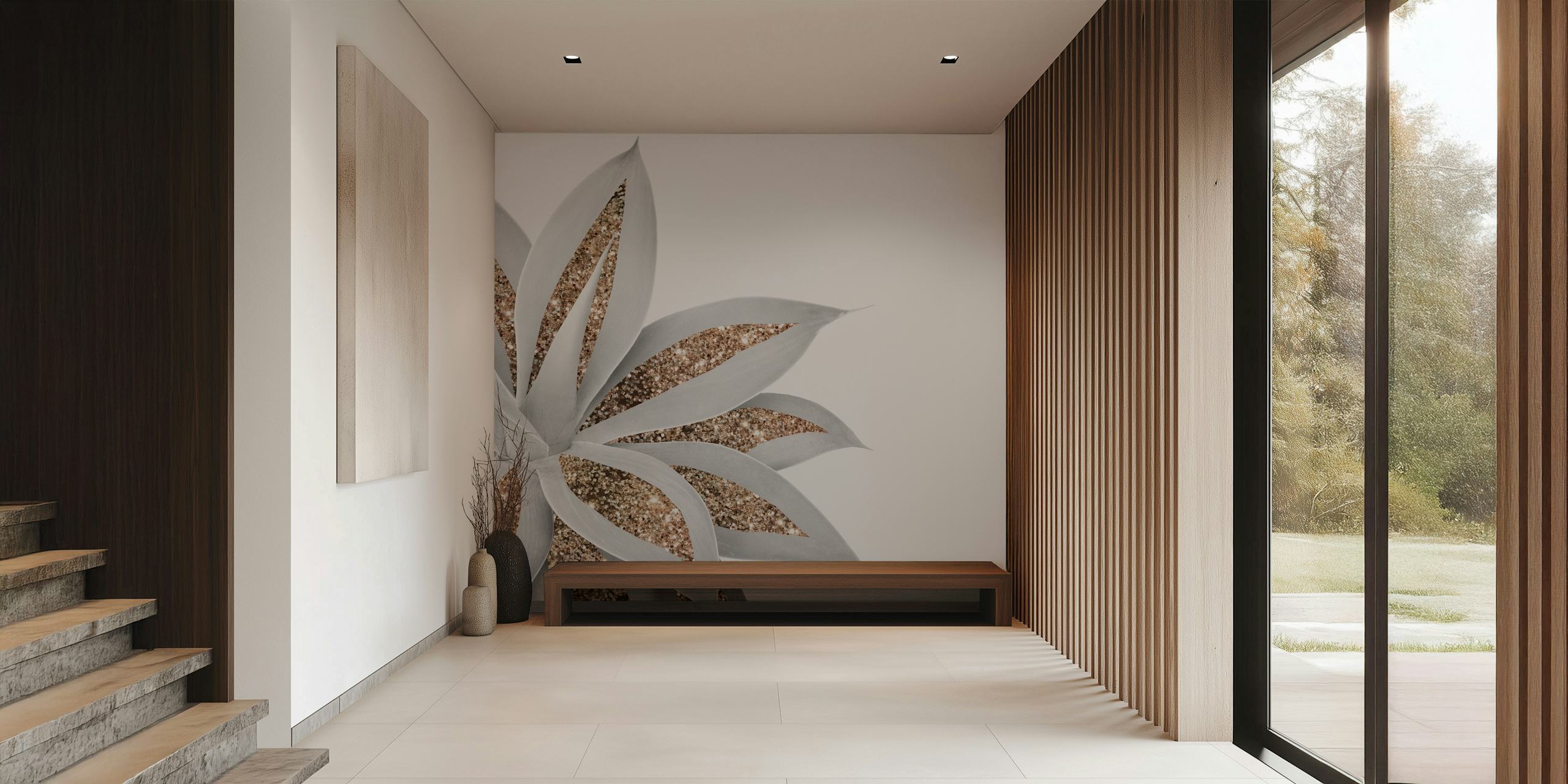 Agave Finesse Glitter Glam 9 wallpaper in a room