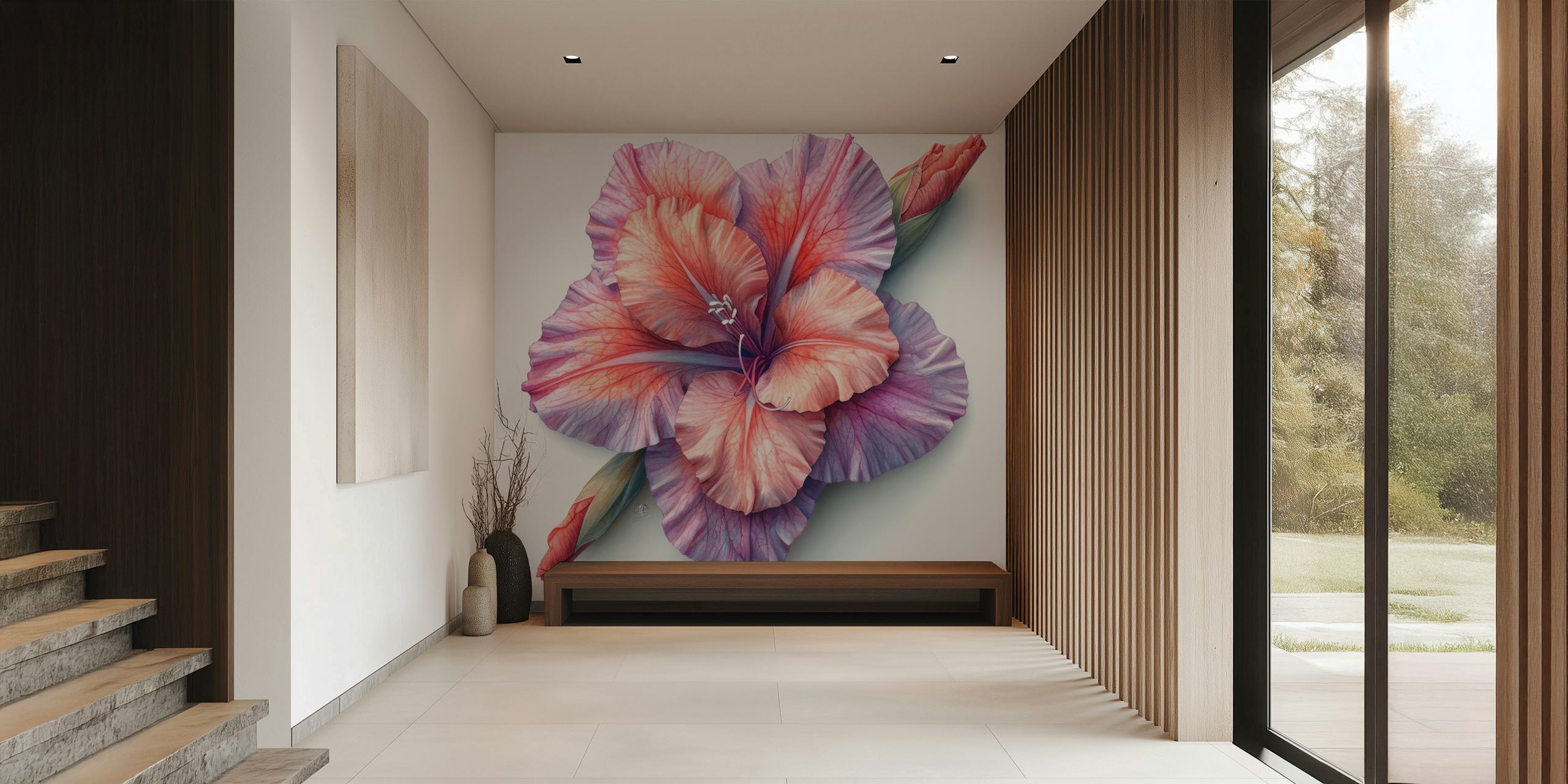 Papel de parede Gladiolus Grace em um cômodo