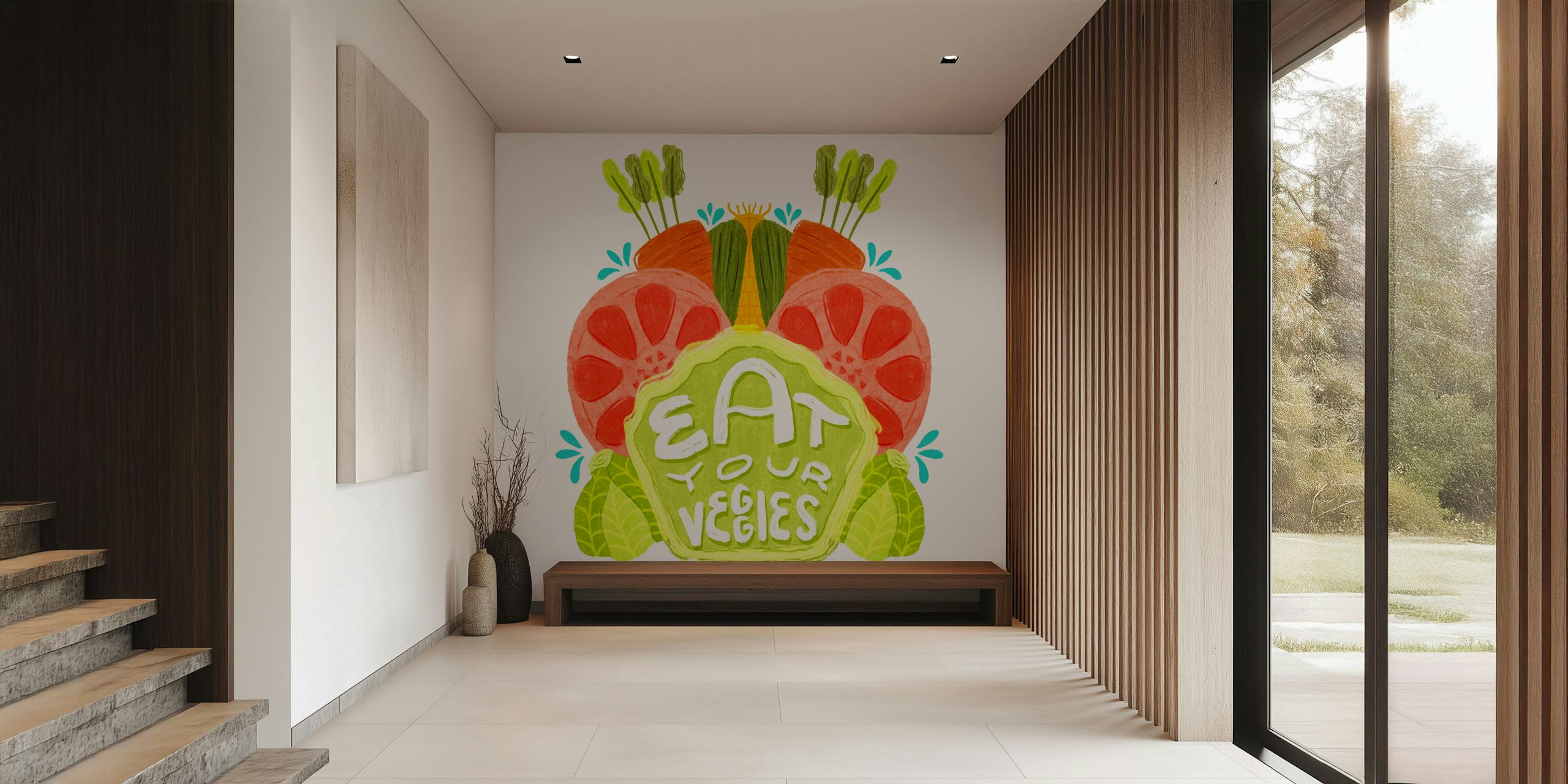 Eat More Vegetables tapetdesign