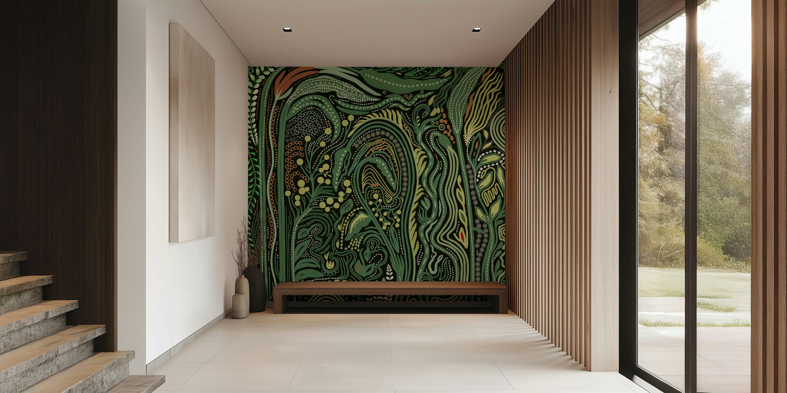 Maranta Leuconeura Tapete in einem stilvollen Raum
