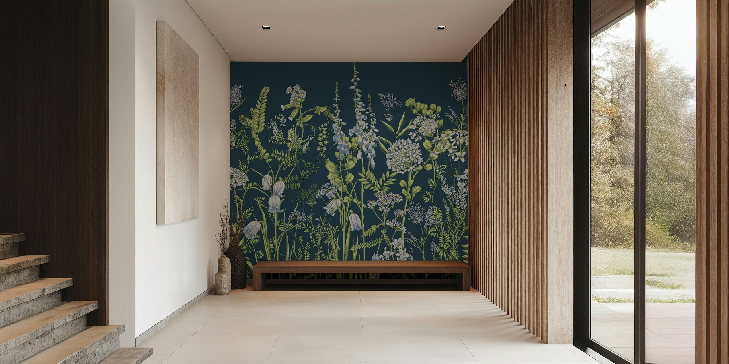 Botany 10 cvjetni wallpaper u sobi