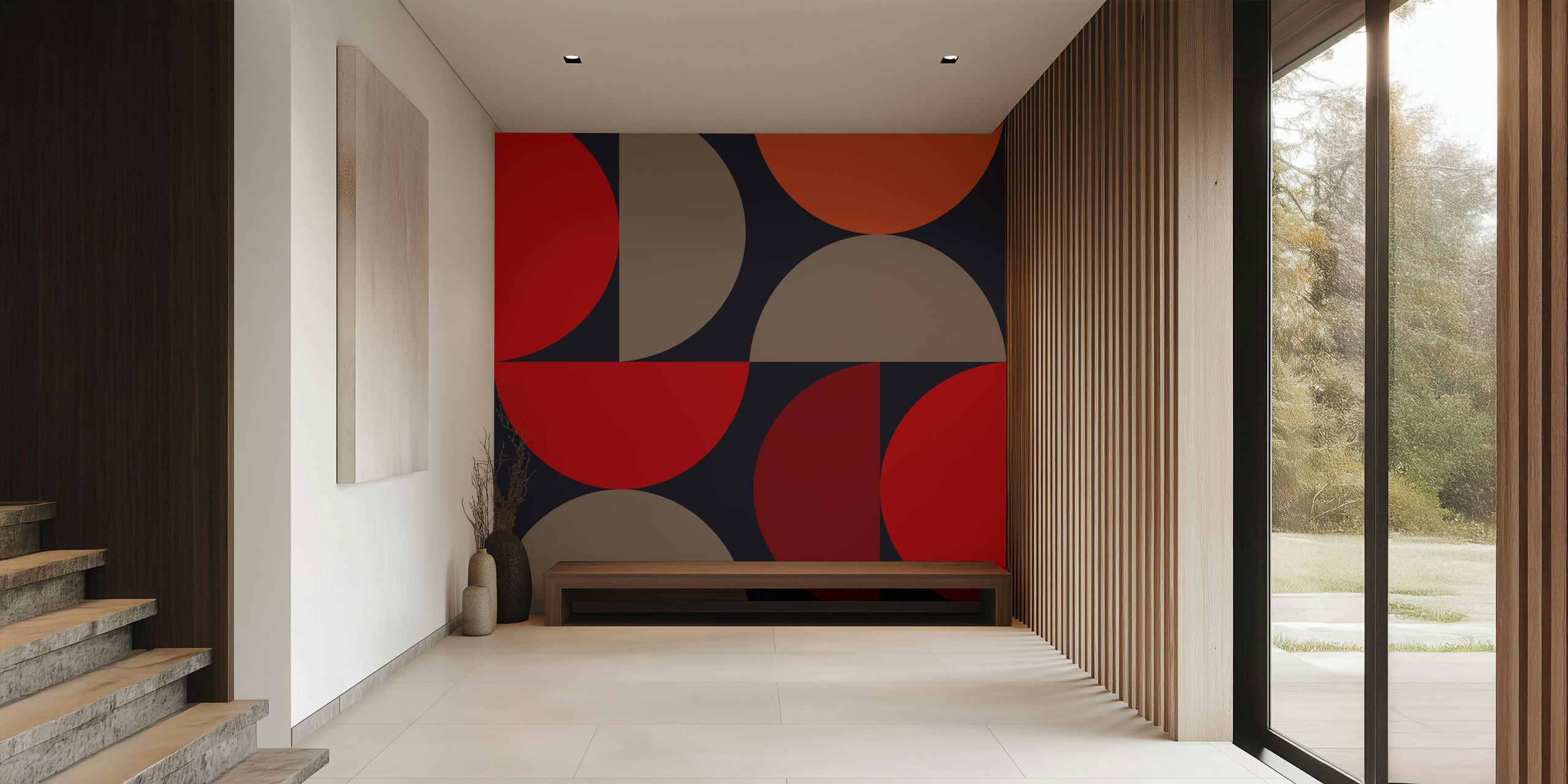 Papier peint Semi Circles 6 dans une pièce