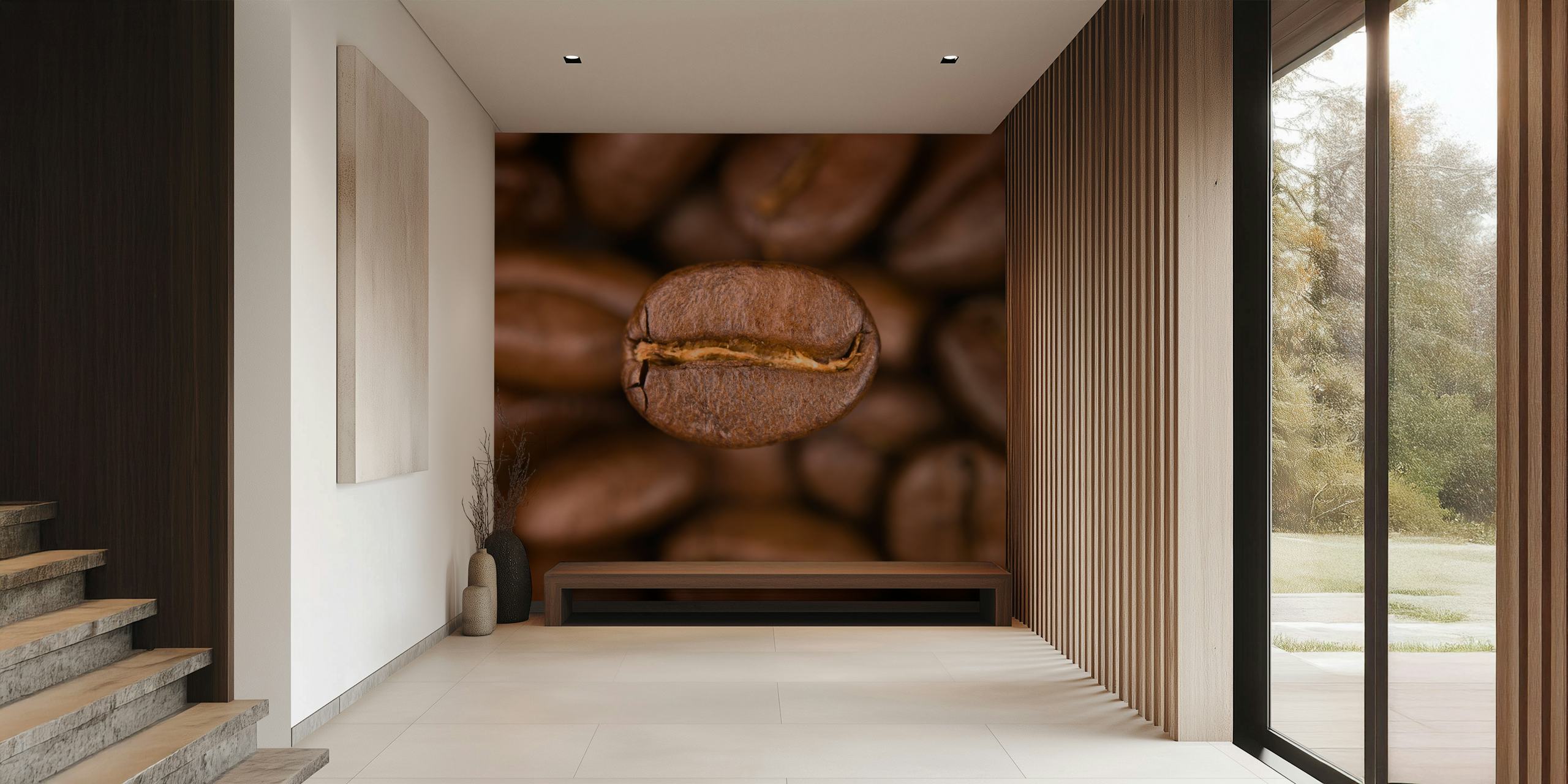 Wallpaper featuring roasted coffee beans
