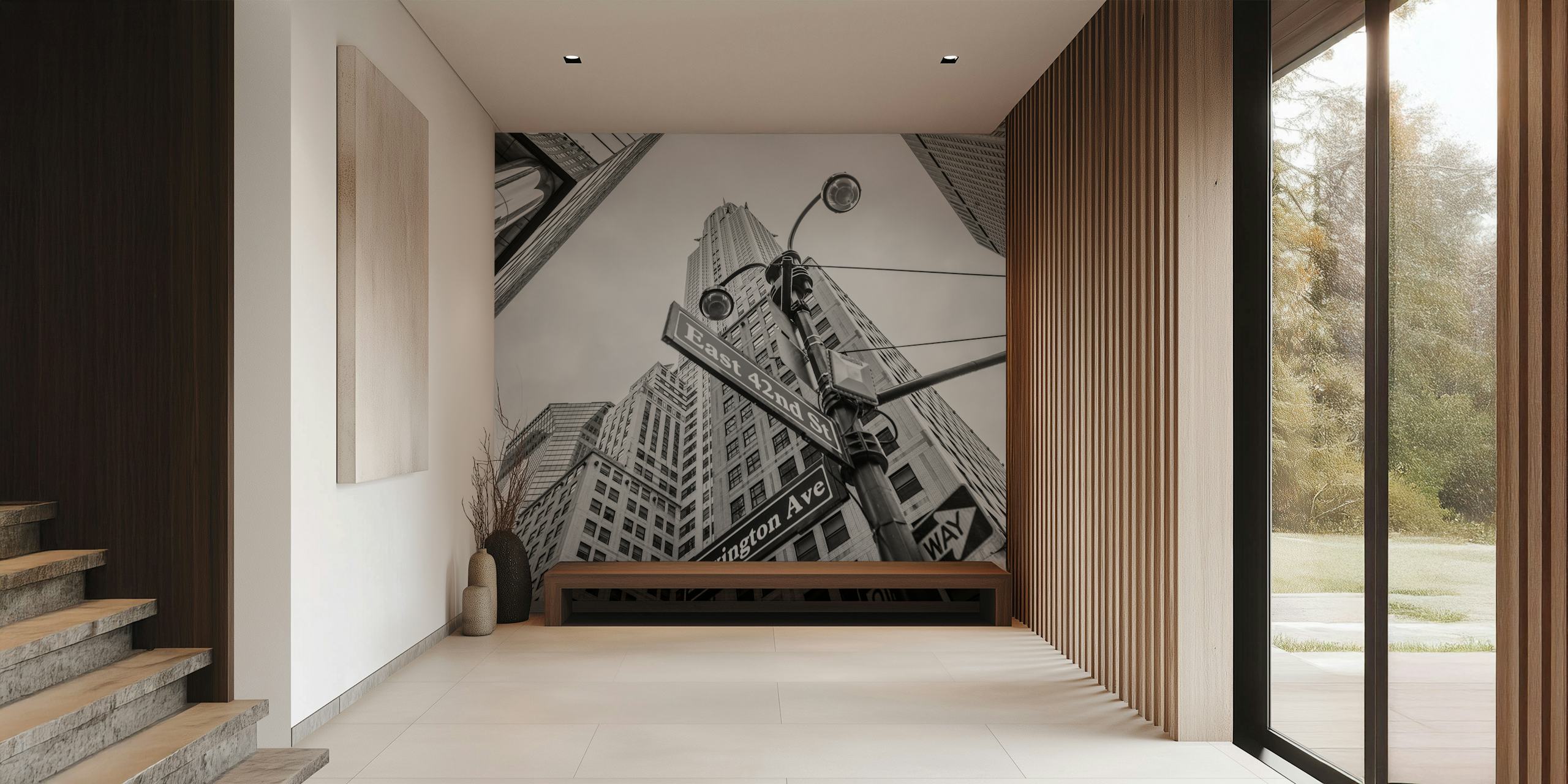 ταπετσαρία Art Deco Marvel σε ένα δωμάτιο