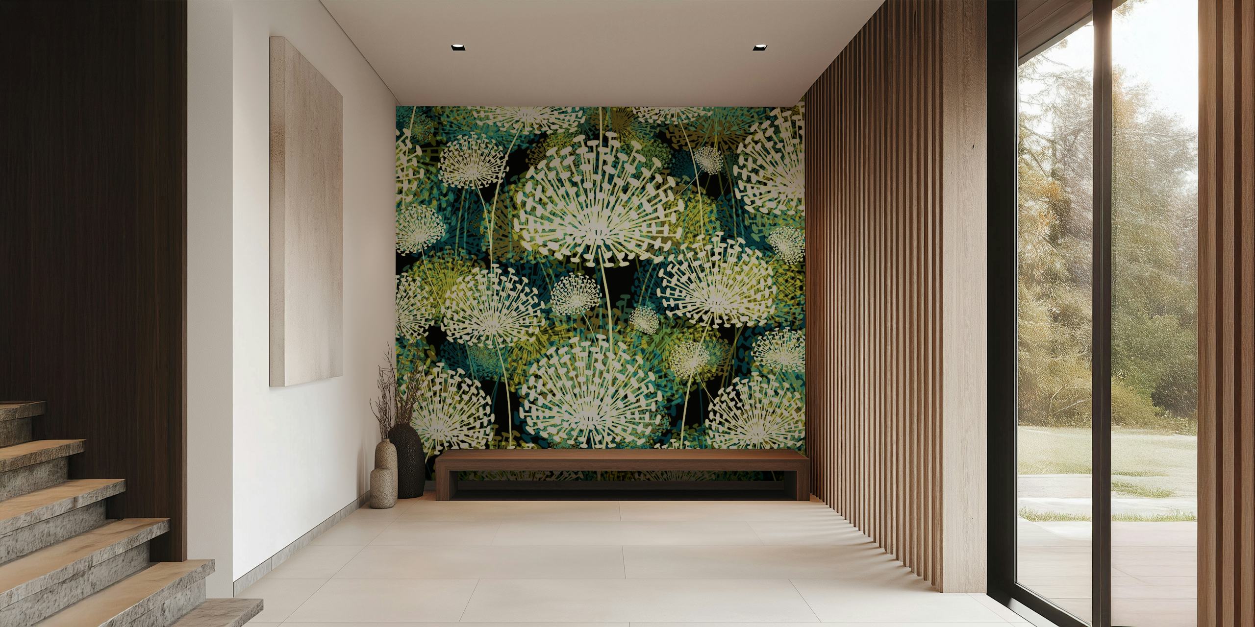 Dandelions BGT carta da parati in una stanza elegante