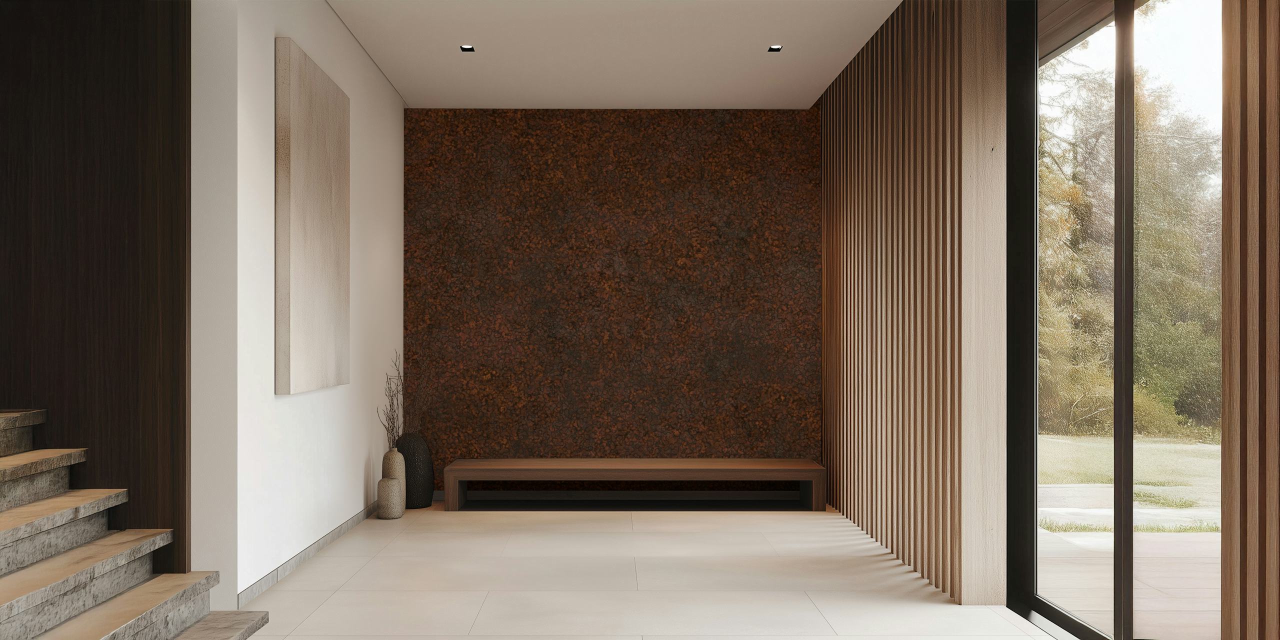 Urban Grit Fusion Rust Surface en una habitación