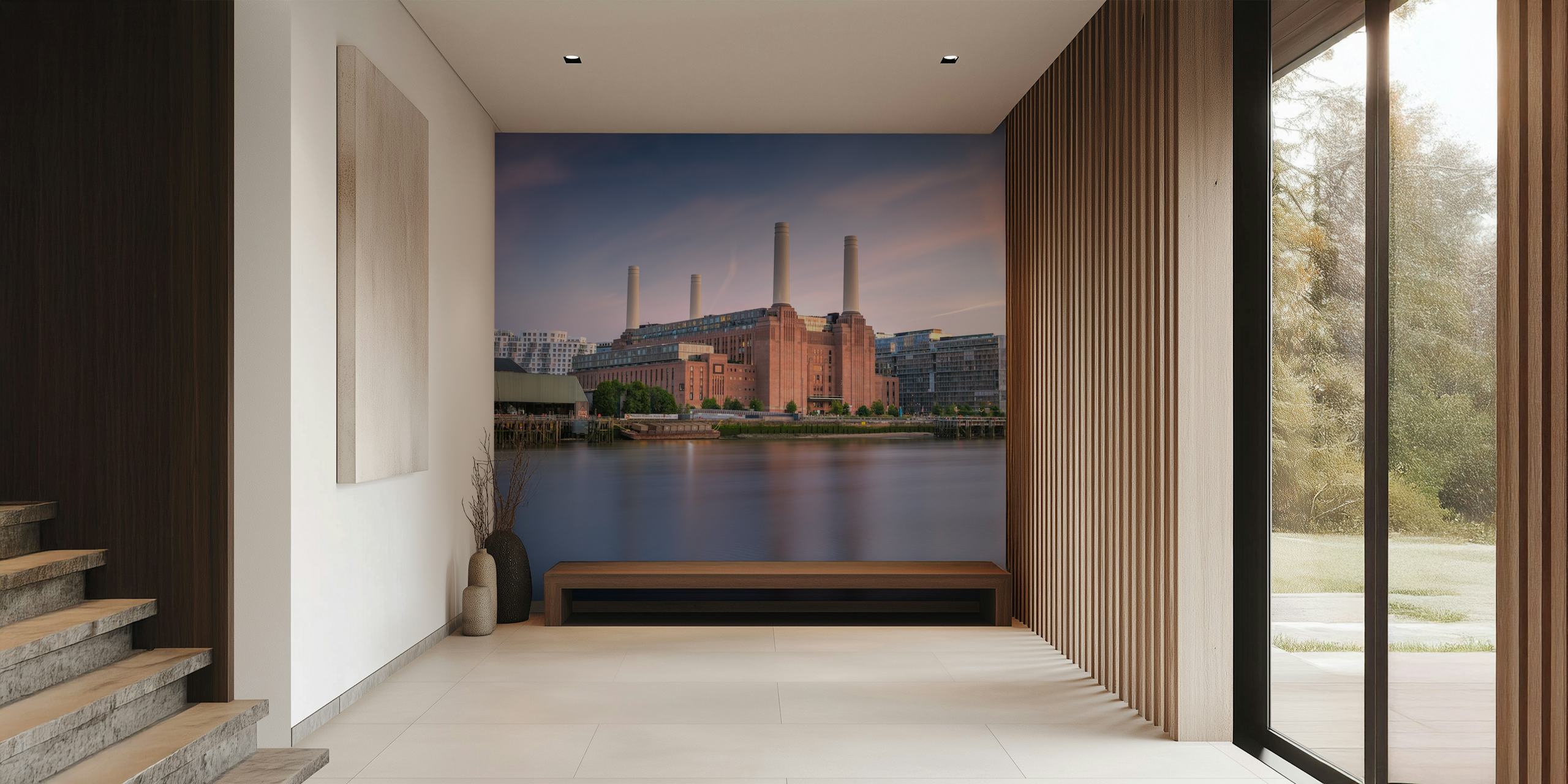 Legacy of Battersea Tapete in einem stilvollen Raum
