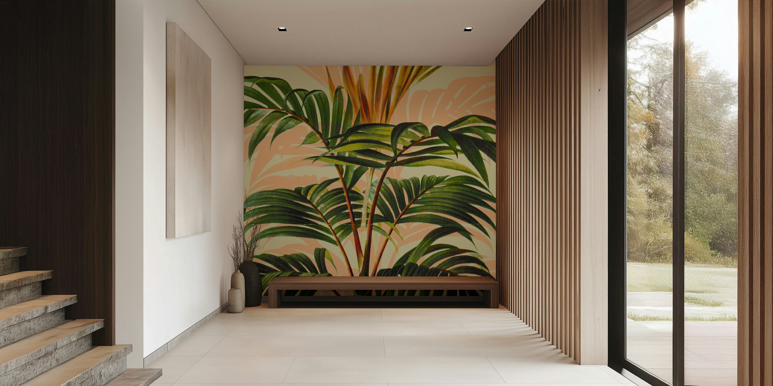 Design de papier peint Botanical_Collection_017 avec des feuillages