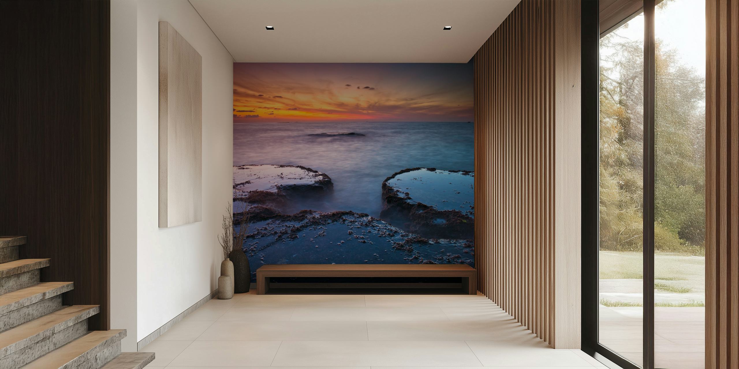 Ocean Serenity wallpaper in a room