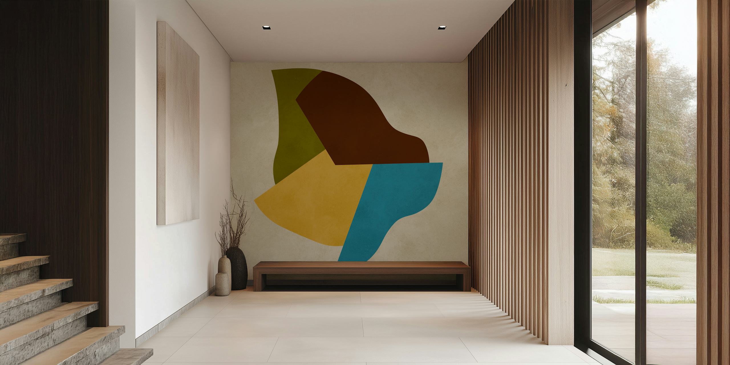 Modern and contemporary wallpaper in a room