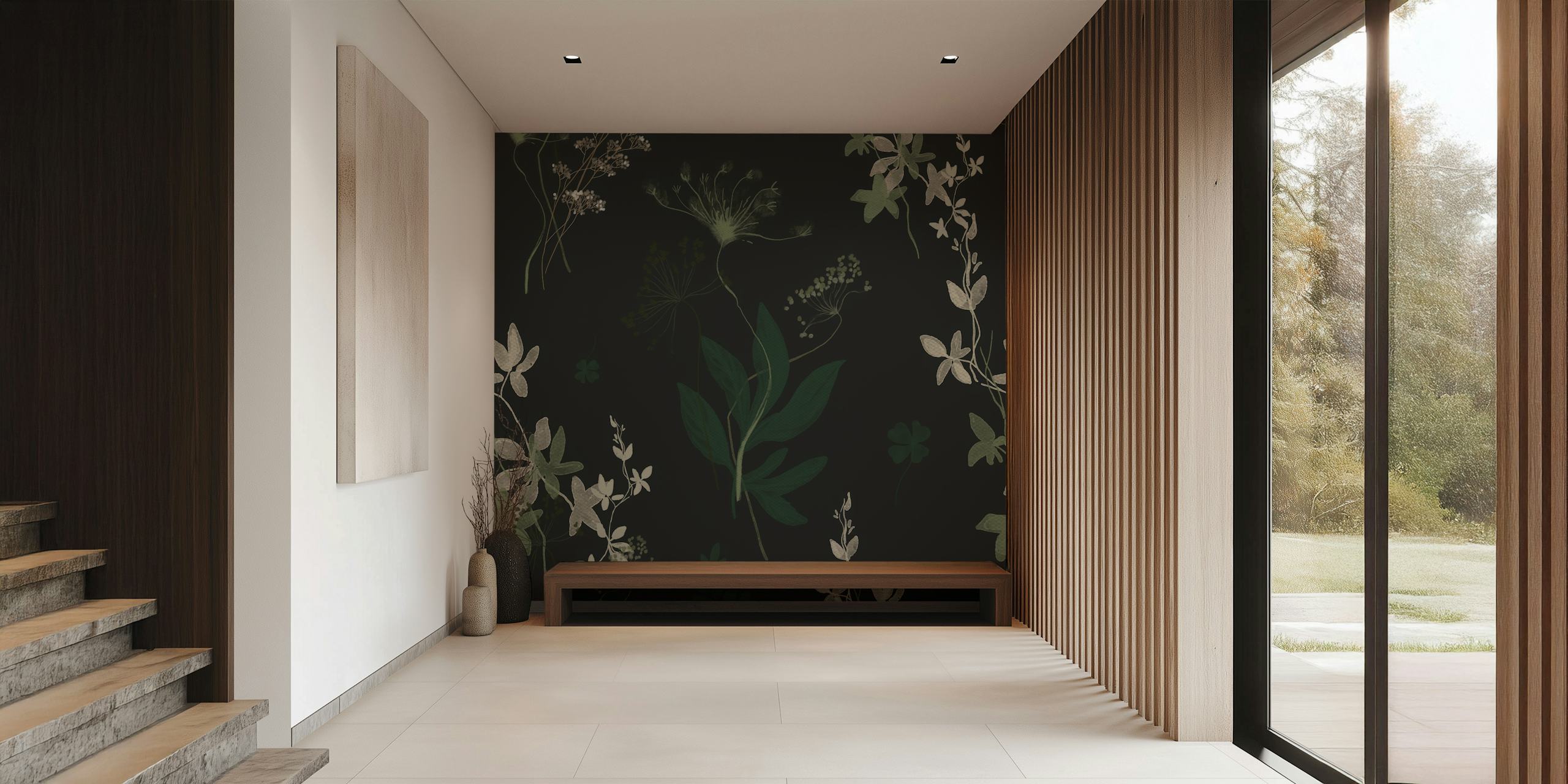 Whispers of Wildflowers wallpaper in a room