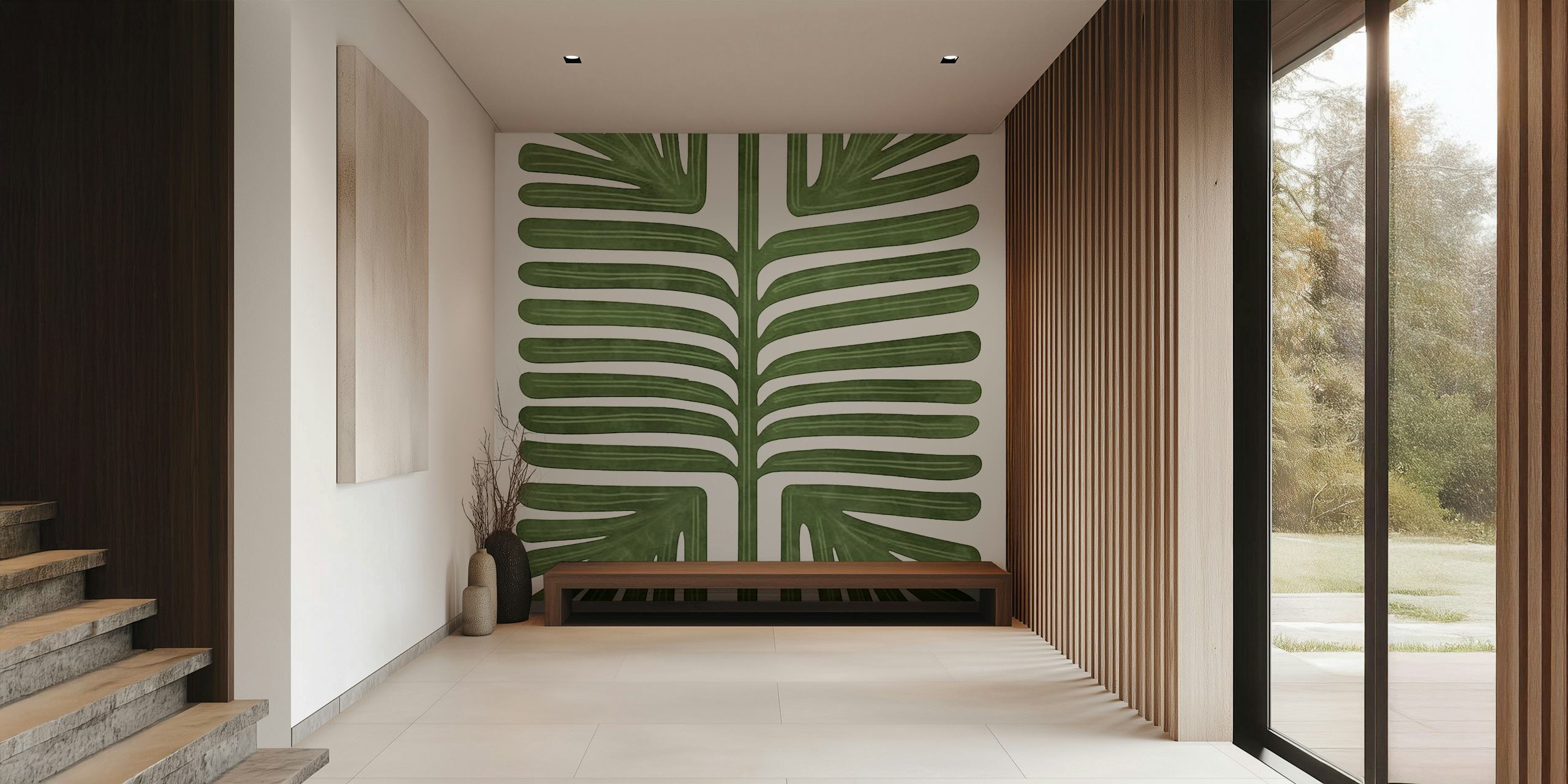 Botanical Garden Flair wallpaper in a room
