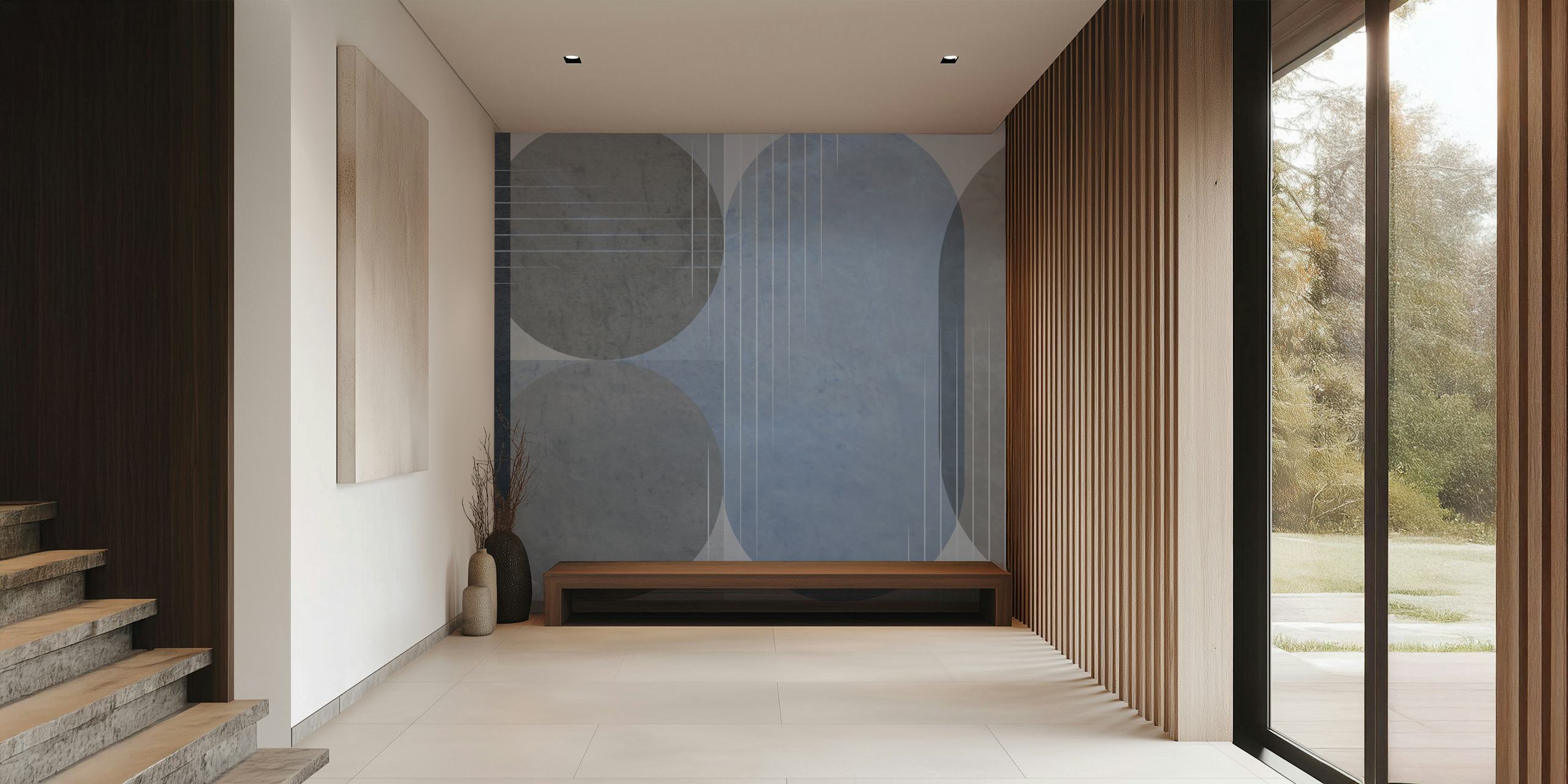 Tapeta Minimalistic Rounds u stylish sobi