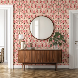Mid-Century Modern Bloom in Pink - S