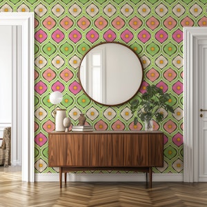 Groovy 70s Retro Mod Daisy Flowers