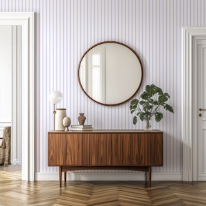 Classic thin stripes muted lavender