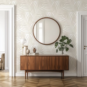 Coastal Palm Leaves - Warm Minimalist 1B