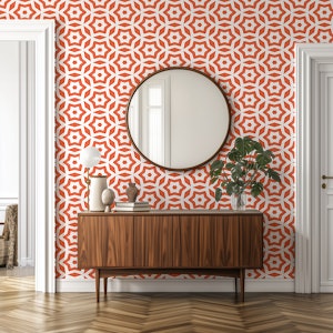 Red Azure Star Motif