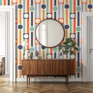 Geometric Evergreen Stripes and Dots