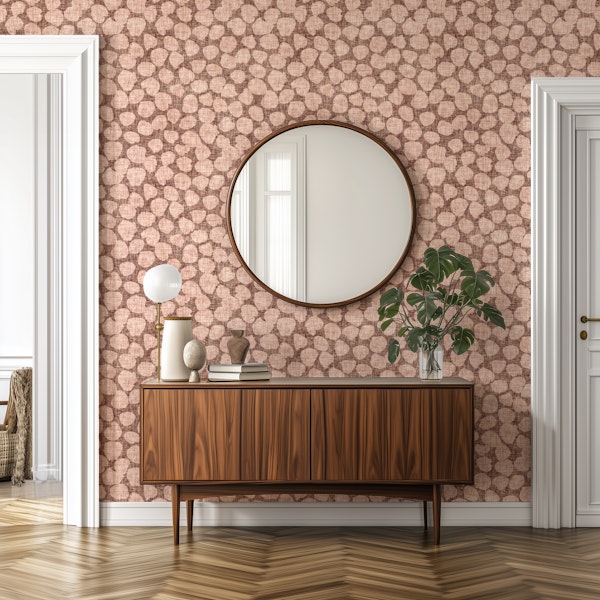 Natural Modern Japandi Abstract Spot Brown