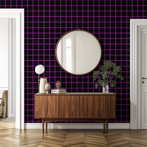 Modern Pink Gridlines