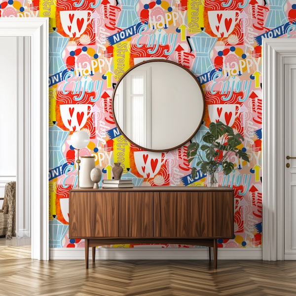 Pop art strong coffee