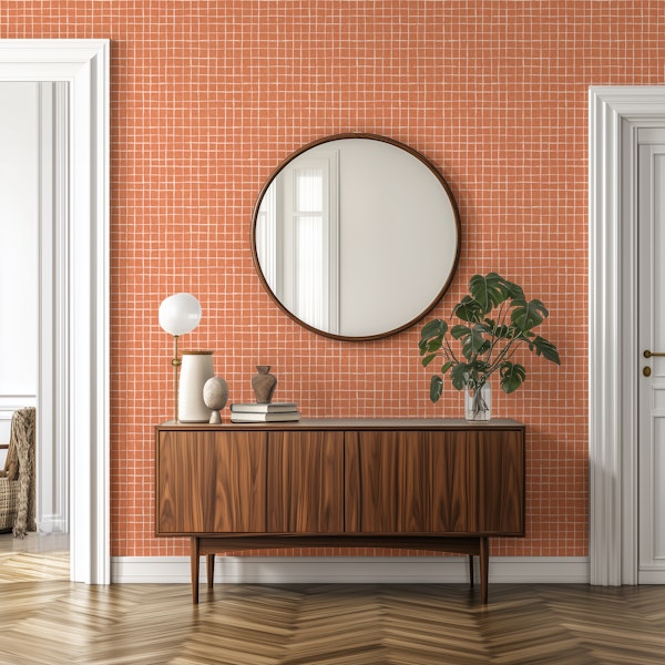 Terracotta Checkered Bliss